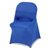 50 Pcs Blue Chair Covers, Polyester Spandex Chair Cover, Stretch Slipcovers for Wedding Party Dining Banquet Flat-Front Chair Covers, Fits Chair