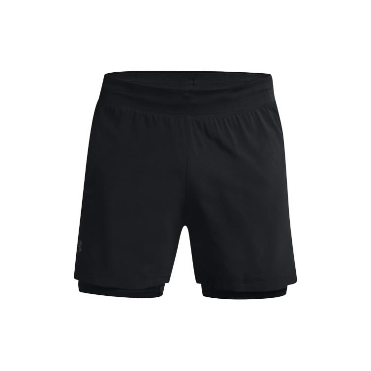 Under Armour Iso-Chill Run 2N1 Shorts Black Men s 1364858-001 XL