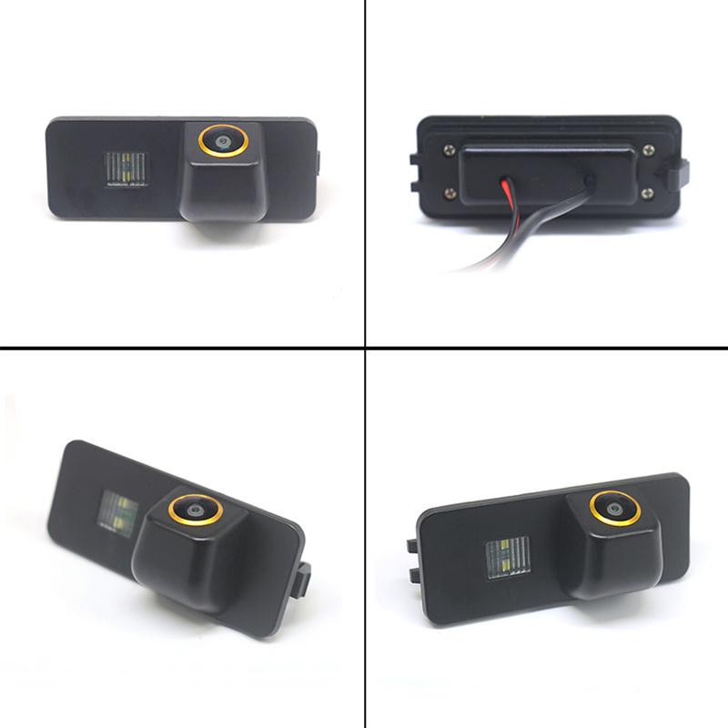 AHD NTSC Lente Dorata Telecamera Posteriore per Retromarcia per Volkswagen VW Polo Magotan Bora Jetta Golf5 Passat B6 B7 CC Skoda Superb