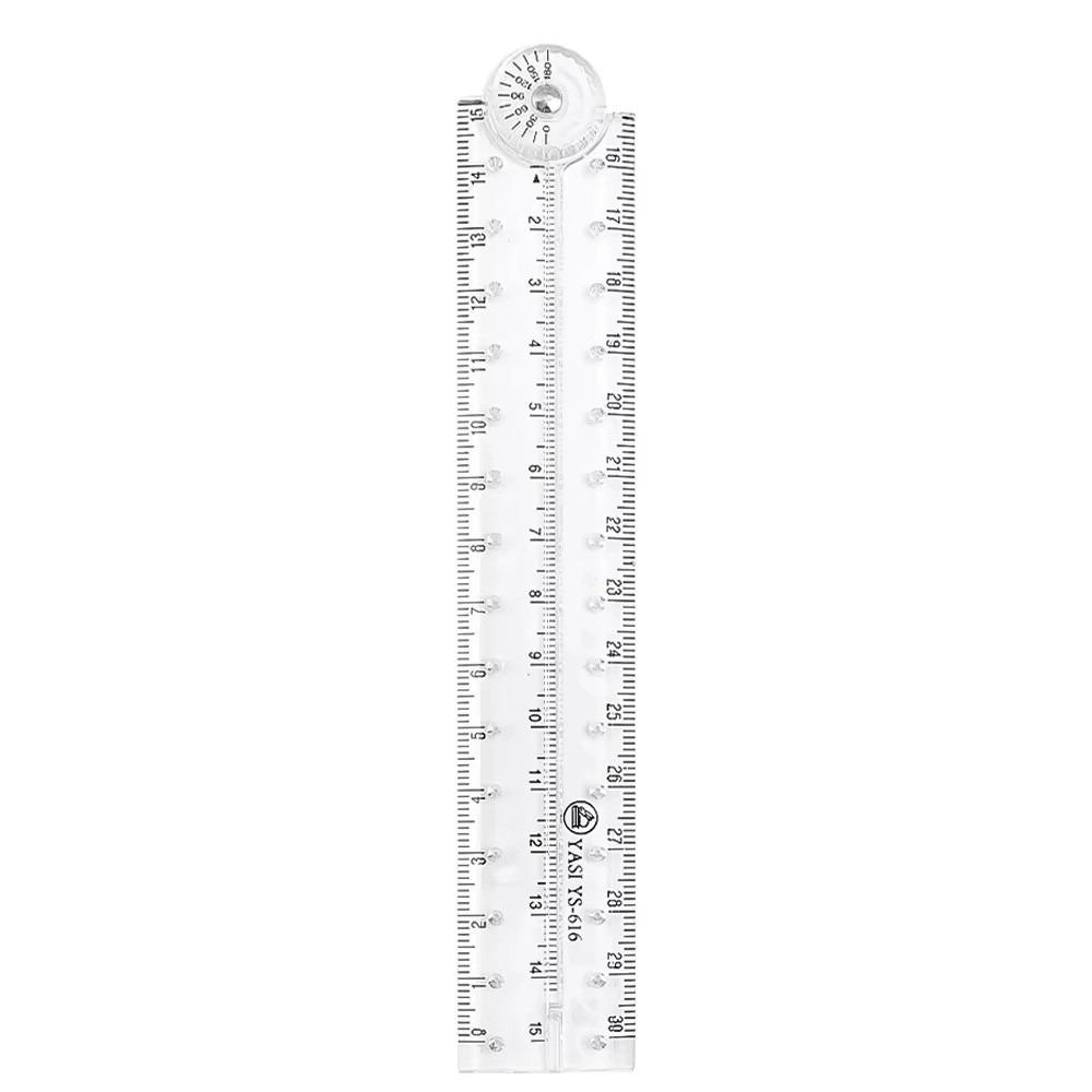 

Transparent Acrylic Ruler Portable Drawing Ruler Creative Plastic Ruler Office Use