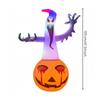 Inflatable Pumpkin Ghost with Integrated Bright & Convenient to Store for Porch