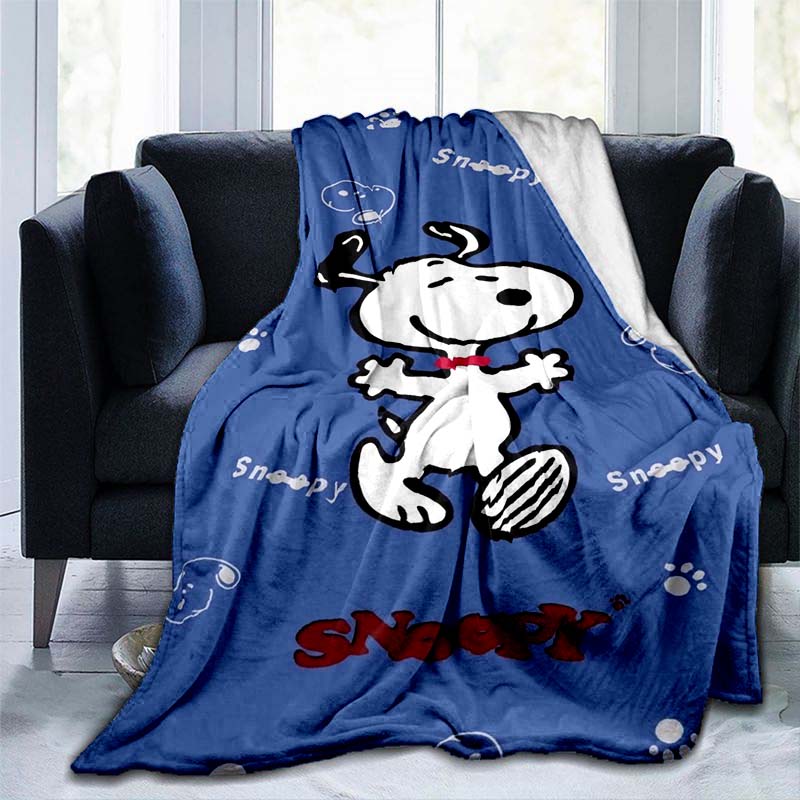 Warm blanket, Snoopy cartoon pattern, comfortable nap blanket, soft and skin-friendly, a great gift for friends and family.