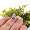 Afrikanischer Amethyst Edelstein Schmuck, 925 Massiv Sterling Silber Ring, Handgefertigter Silberring, Zarter Silberring Geschenk für Katholiken