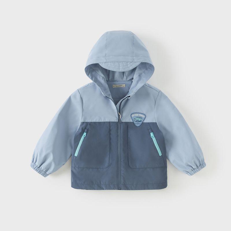 David Bella Boys' Jacket Spring New Style Kidsren's Outdoor Waterproof Windbreaker Boy Baby Jacket Outdoor Clothing Kidsren's Clothing