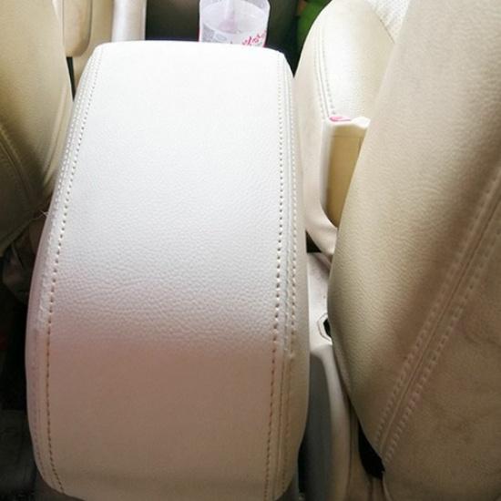 Sale Beige Leather Console Lid Armrest Cover For Hyundai 2006-2013 Tucson