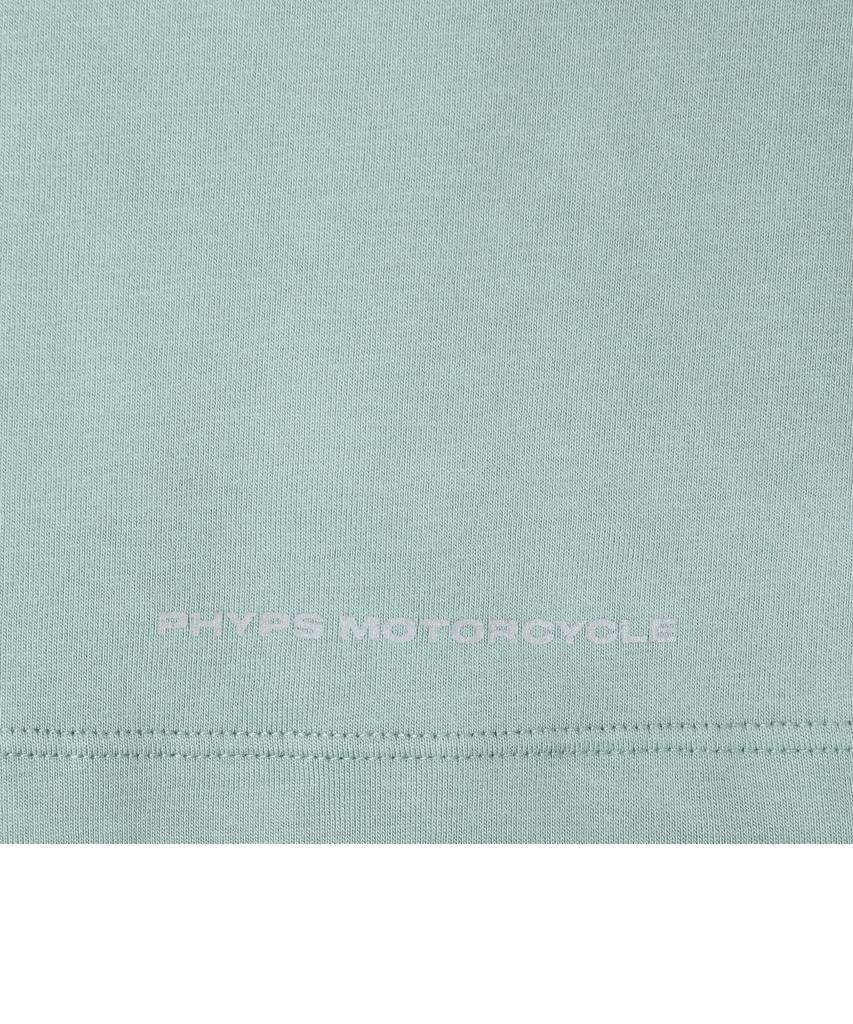PHYPS MOTORCYCLE Womens Damage Washed Wing Logo Crop Tee Tee