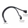 27cm 4-Pin PWM Splitter Adapter Gehäuselüfter für Computer CPU Stromkabel Lüfter