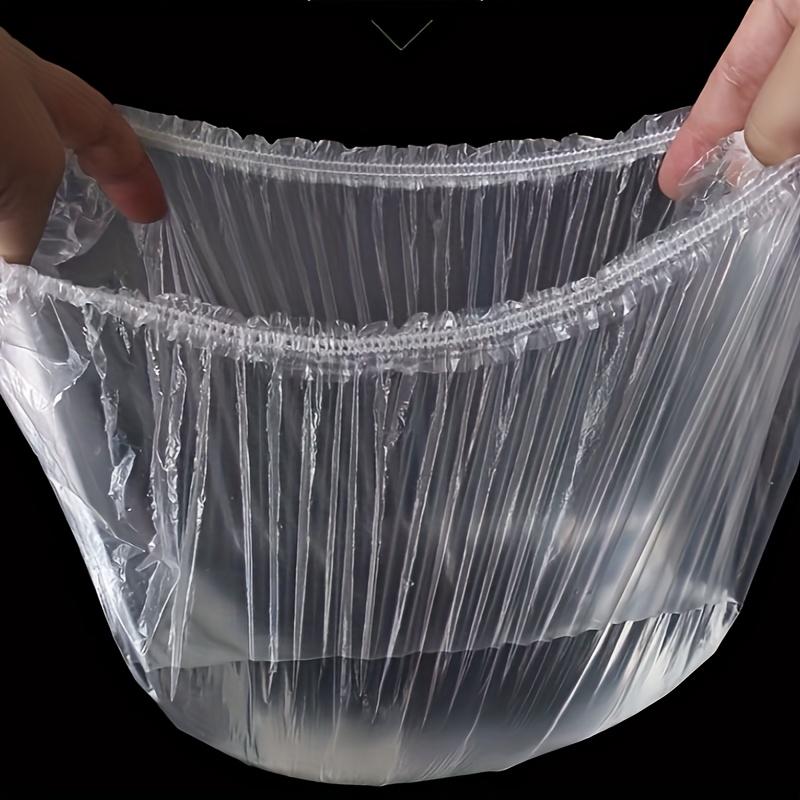 50pcs Clear Plastic Shower Caps, Bath Caps for Hair Protection, Ideal for Hotel & Travel Essentials, Deep Hair Care