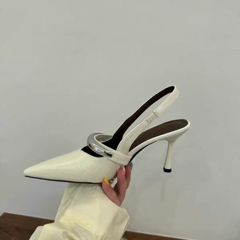 Sandale cu toc la modă Pantofi eleganți cu toc înalt pentru femei Vârf ascuțit Lux 2025 Petrecere Modă Papuci Pompe Rochie Nou Mujer De Sandalias