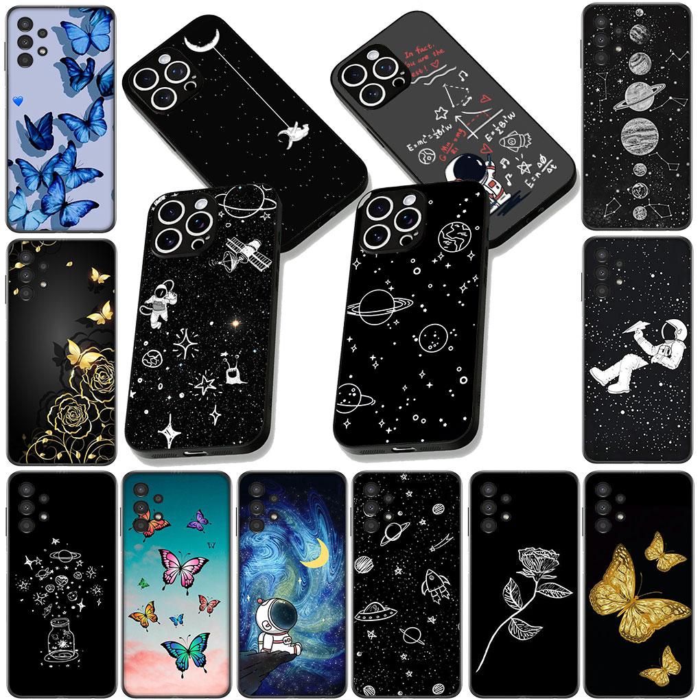 Cover for Xiaomi Redmi Note 13 14 ProPlus A3 Pro Plus 13C Pro+ Note13 Note14 Phone Case Universe Stars Butterfly Sky Astronaut