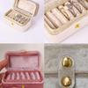 Mini Flip-Top Ring Box Portable Stud Earrings Jewelry Box Oval Velvet Ring Storage Box Jewelry Boxes And Packaging