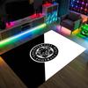 Leicester City Football Design Crystal Velvet Carpet Cozy Non?Slip Printed Rug For Bedroom Living Room Entrance