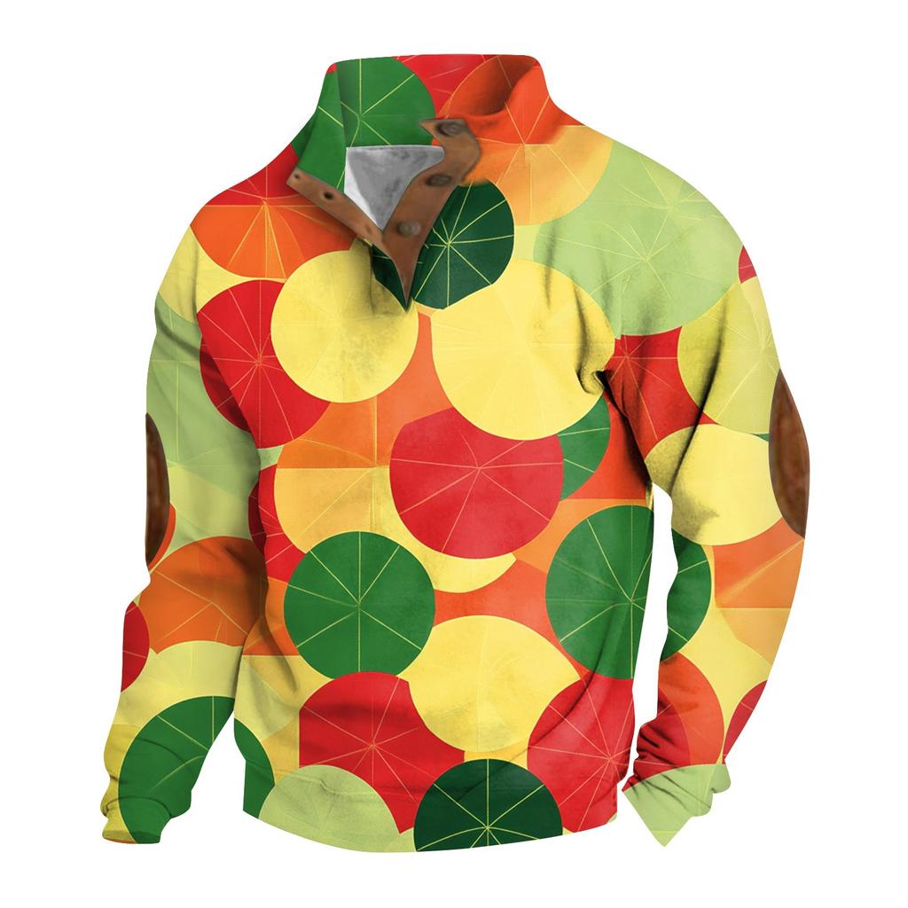 Spring And Men's Standing Collar Sweatshirt Is Outdoor Casual Sweaters Tops