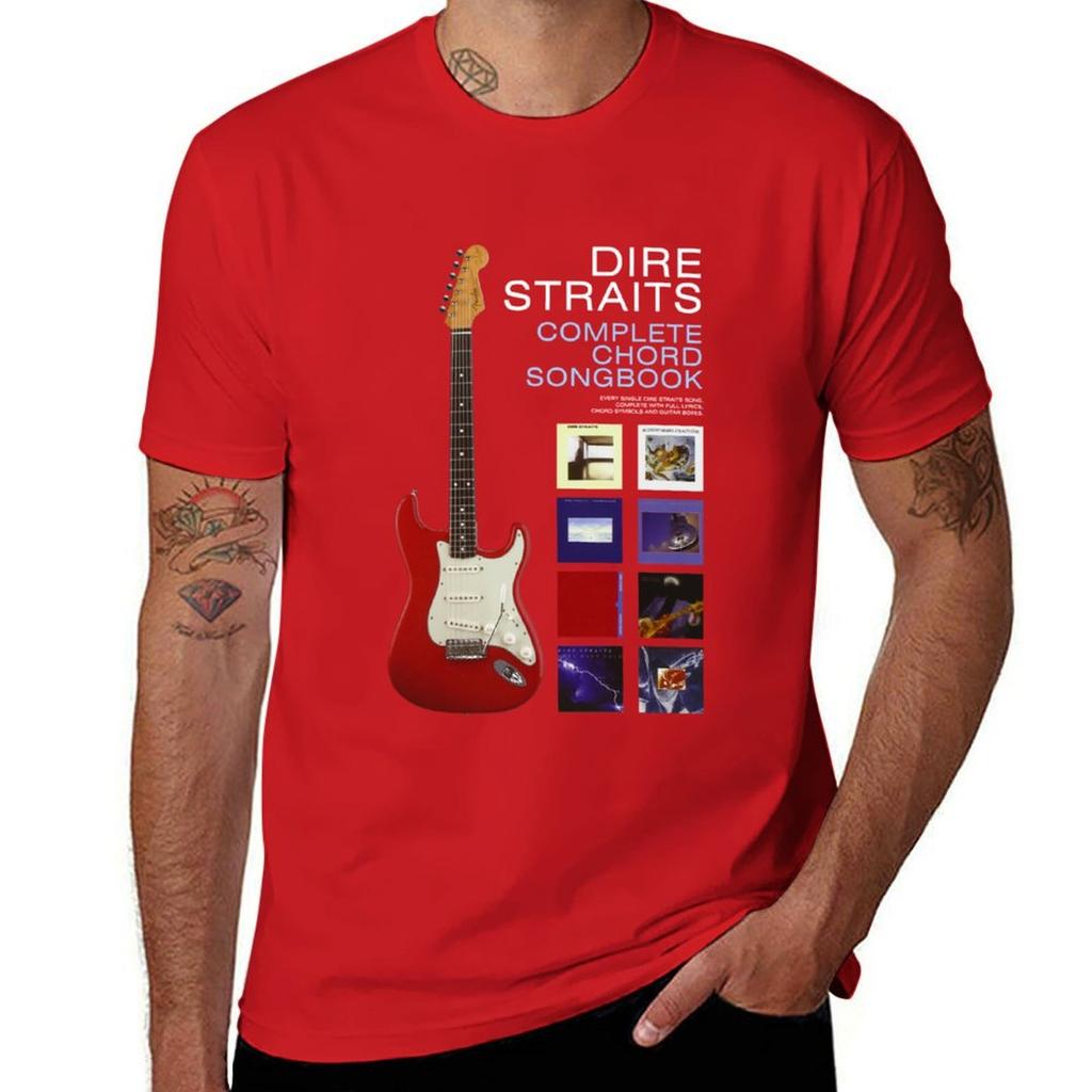 Cancionero Completo De Acordes De Dire Straits Camiseta Clásica T-Shirt Customizeds Hippie Clothes Men T Shirt
