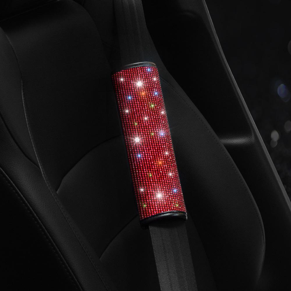 Red Diamond Auto Lendenstütze & Nackenkissen Set - Robuste eingelegte Edelsteine