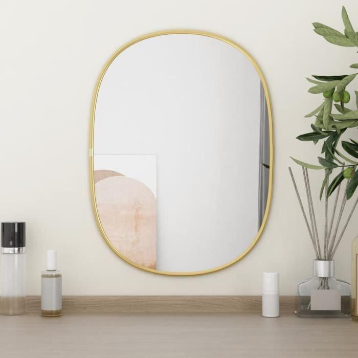 348216 vidaXL Wall Mirror Gold 40x30 Cm