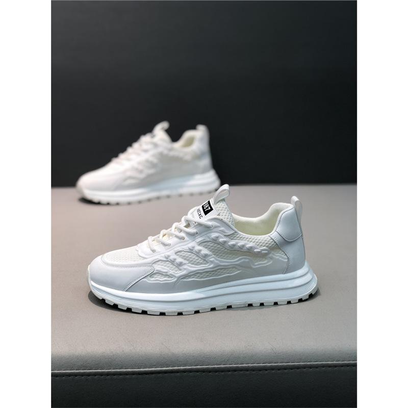 Spring new low-top mesh surface, breathable and comfortable casual soft bottom lace-up ec