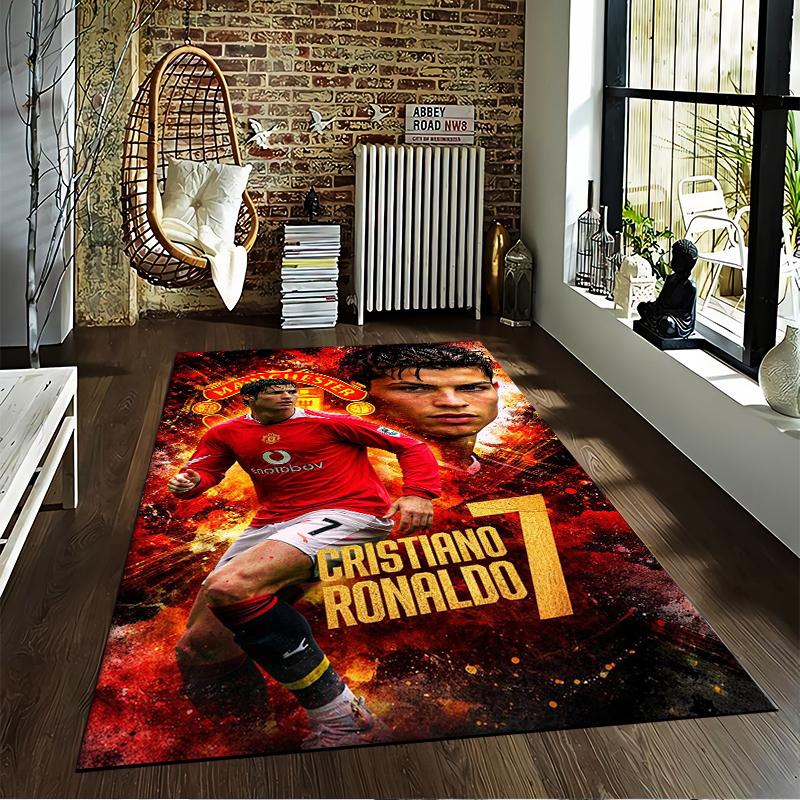 Soccer Star Red carpet Set 3PCS carpet set (1 duvet cover, 2 pillowcases, duvet not included)