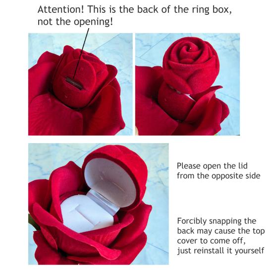 Yüzük Kutusu Korunmuş Çiçek Hediye Kutusu Saplı Romantik Sevgililer Günü Takı Kutusu Nişan Düğün Yıldönümü Hediyesi