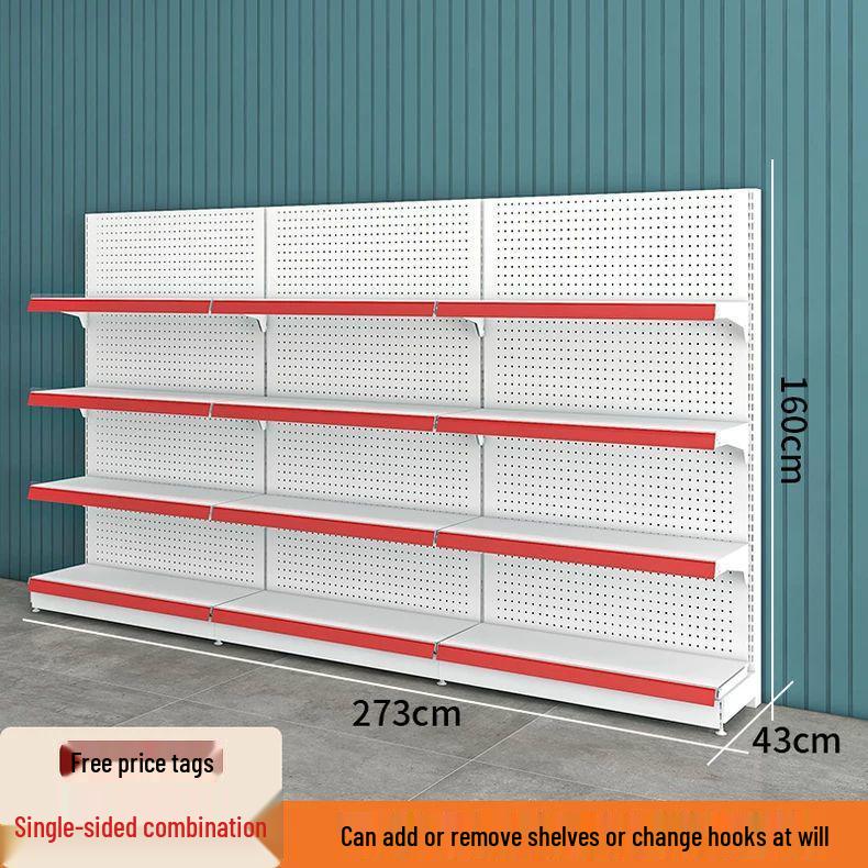 Multi-Layer Island Display Rack for Supermarkets, Convenience Stores, Pharmacies, Stationery, and Snack Shops