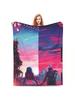 Jinx Arcane Jinx Ekko Knitted Blanket Soft Throw Blankets For Car Sofa Couch Bedspread