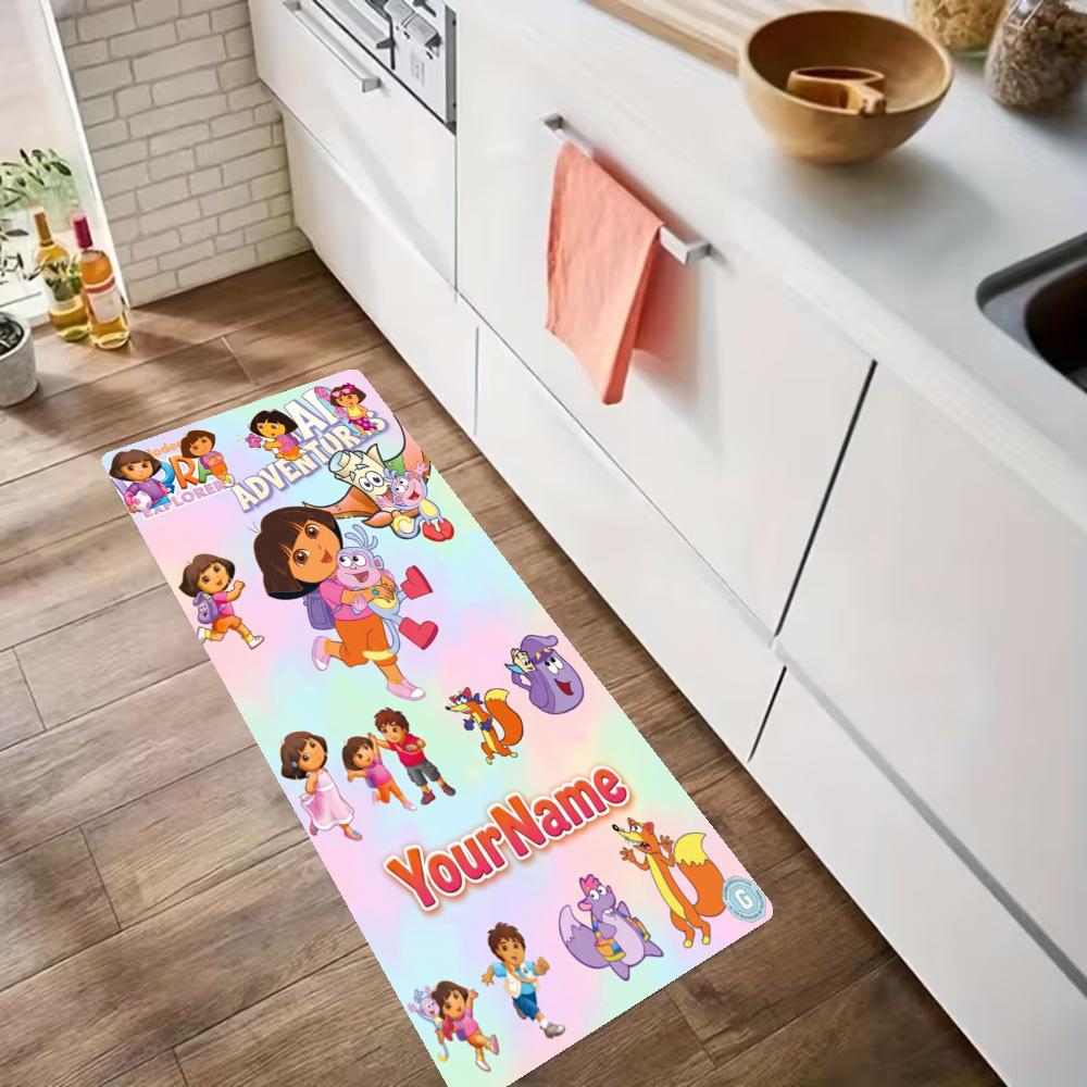Dora Explorer Customize Your Name Kitchen Rug Runner Rug Laundry Mat Hallway Entryway The Best Gift Choice