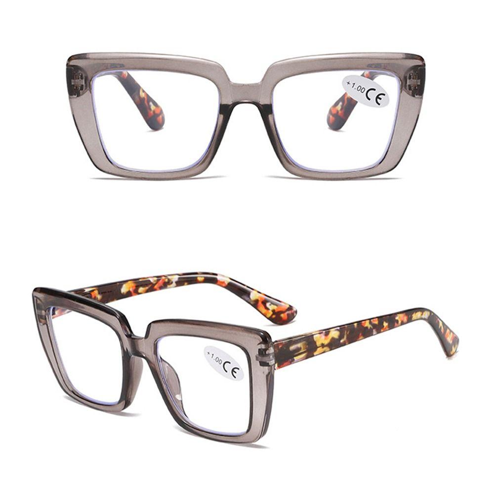 Blue Ray Blocking Anti-Blue Light Reading Glasses Large Frame Eye Protection Presbyopia Eyeglasses Spring Leg Elegant