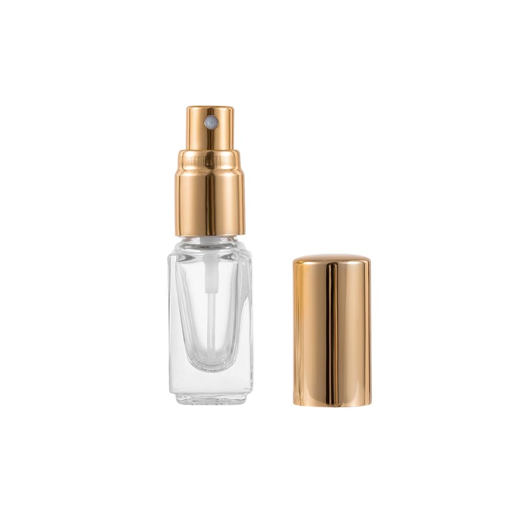 3/6/9ml Empty Glass Perfume Bottle Stainless Steel Roller Ball DIY Portable Travel Essential Bottle