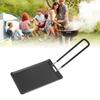 Camping Grill Pan, Portable     Fry Pan with Handle, Folding Design, Suitable for Outdoor Activities At Home, Fast Heating, Grilling and Roast