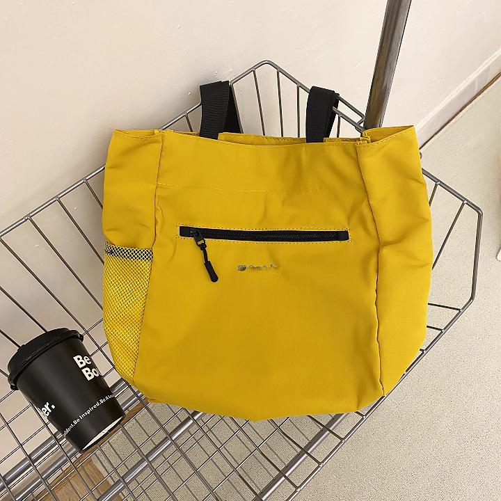 

Новая нейлоновая наплечная сумка большой вместимости, универсальная, мужская и женская, для активного отдыха, легкая, складная, для хранения, портативная, трендовая жёлтый