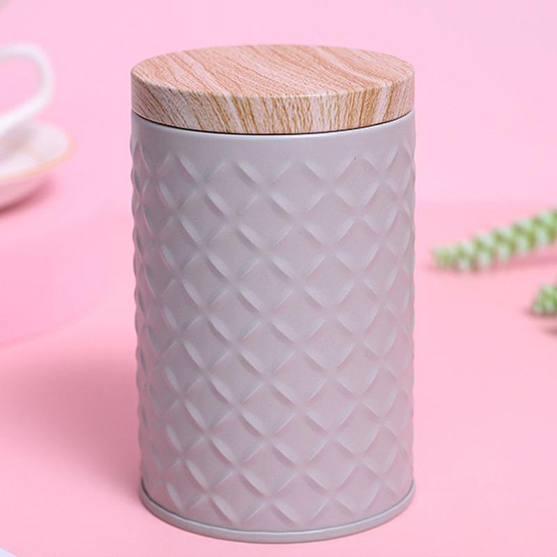 Wysokiej klasy metalowe pudełko z blachy o wyglądzie drewna 7,5x11,6 cm Solidne metalowe pudełko do przechowywania Domowy organizer