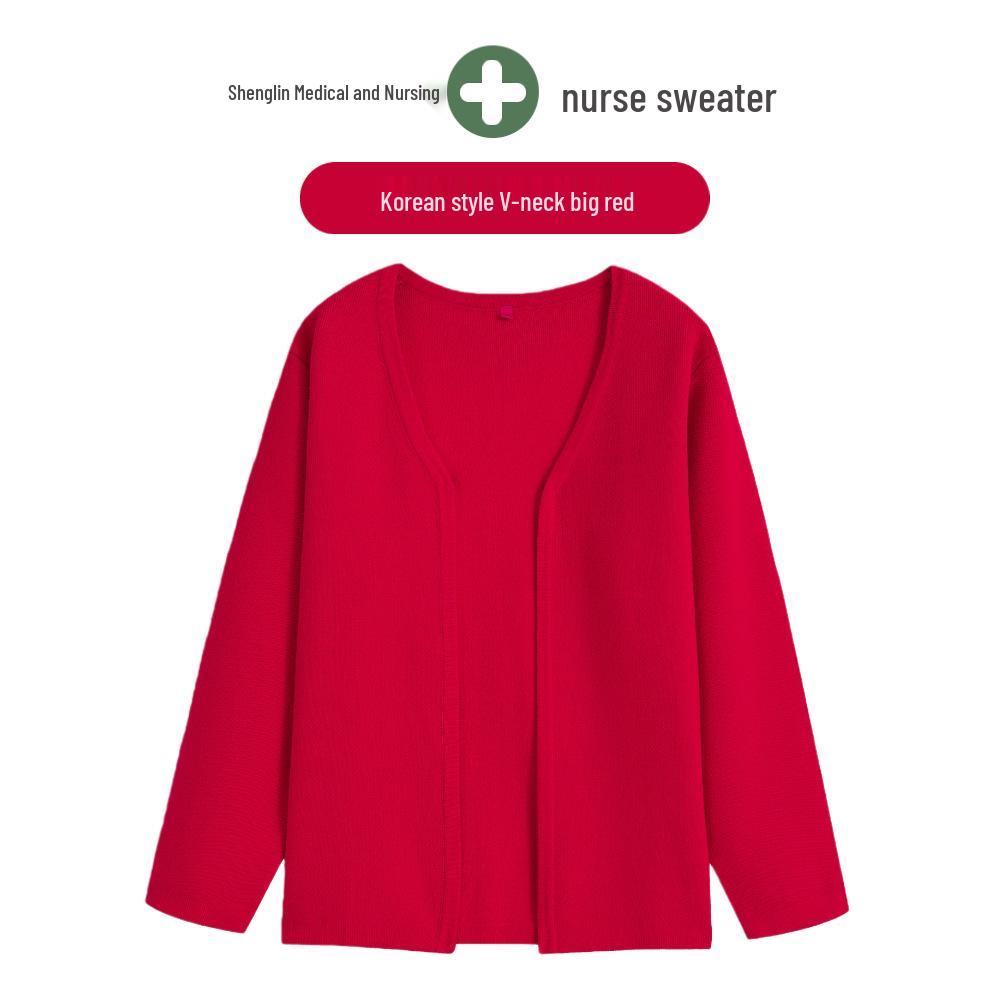 Korean Style Nurse Cardigan Sweater for Doctors & Beauticians