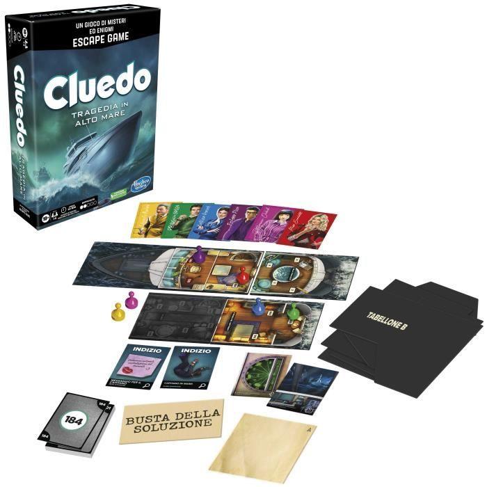 Clue Escape Sabotage on the High Seas - HASBRO - Jeu de société - Détective - 10 ans - 60 min