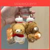 Muffin Bear Plush Keychain With Soft Fabric For Kids And Bag Decor