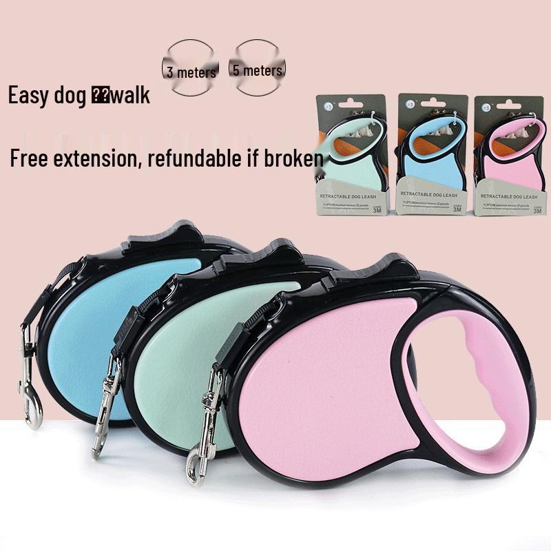 Spot Dog Automatic Retractable Leash - 3/5M Shock-Absorbing, Explosion-Proof for Small/Medium Breeds