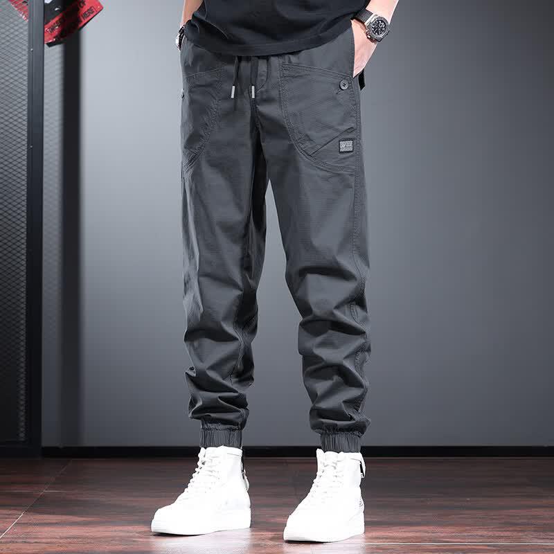 Jie Lei Nuo Men's Trendy Elastic Casual Jogger Pants