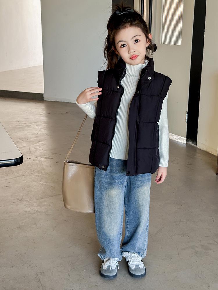 2026 New Korean-Style Unisex Thickened Kids' Vest - Versatile, Warm Children's Outerwear