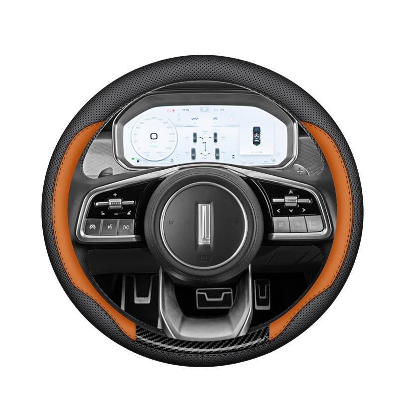 Nappa Leather Non-Slip Steering Wheel Covers for Tank 300/400/700, No Sewing Needed, All-Season.