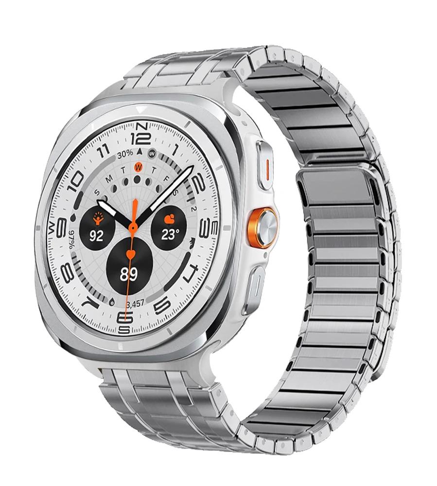 Stainless Steel Magnetic Band for Samsung Galaxy Watch Ultra 47mm Men Loop Strap Luxury Bracelet for SAMSUNG GALAXY ULTRA 47MM
