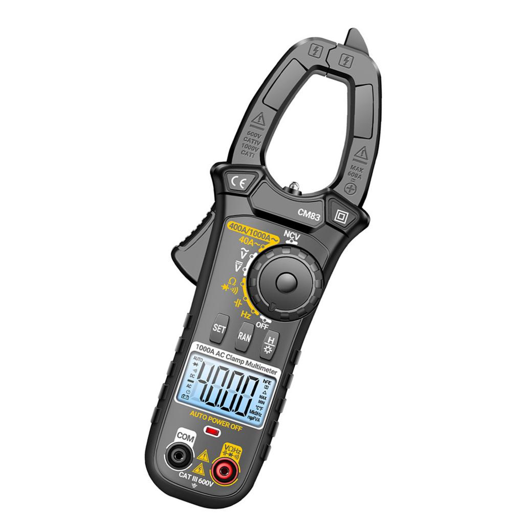 Small & Accurate Electrical Clamp Meter with Large Capacity Data Logging Multimeter ABS for Circuit Troubleshooting