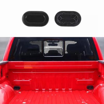 2x Rear Truck Bed Oval Drain Plug Cover For Ford F150 2015+ Accessories Black
