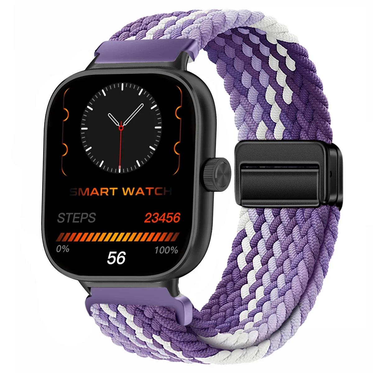 

Магнитная петля для Xiaomi Redmi Watch 5 4 Ремешок Регулируемый плетеный спортивный нейлоновый сменный ремешок браслет Miband 8pro 9pro For Redmi watch 5