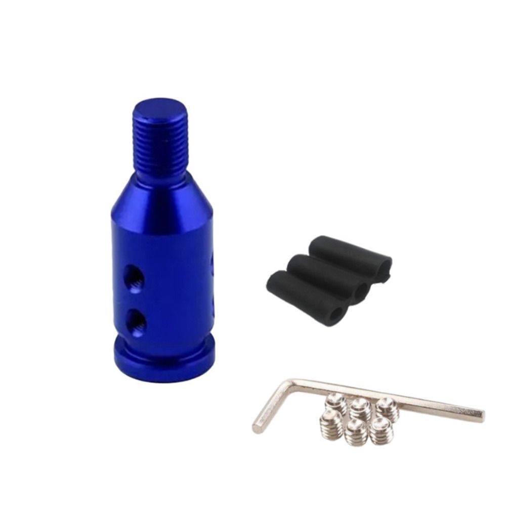 thumbnail image 2 of Universal Car Gear Stick Knob Adapter Aluminum M12x1.25 For Thread Free Shift Levers (Blue 2 of 11