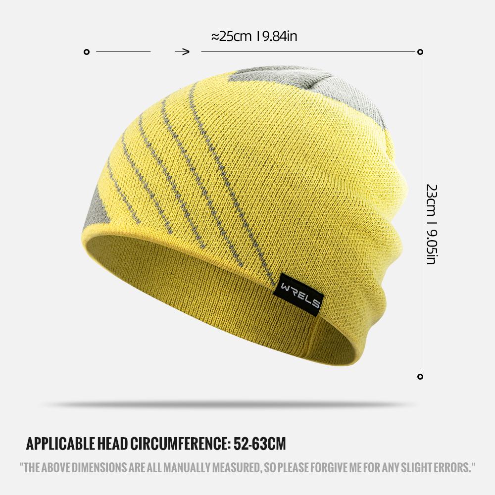 WRELS Thermal Running Hat Beanie for Men Women Thick Knitted Unisex Winter Windproof Hat Warm Soft Lightweight Beanies Skull Cap