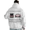 2025 Frühling Herren Herzklopfen Auto-Print Hoodie - Beliebtes Kapuzensweatshirt
