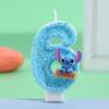Handmade Pink Stitch Cartoon Birthday Cake Candles - Party Decorations