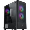 Mid-Tower PC Case Without PSU - XIGMATEK HERO II Air 3F (Black) - ATX/Micro ATX - 3x120mm FRGB - Mesh - USB 3.0/2.0