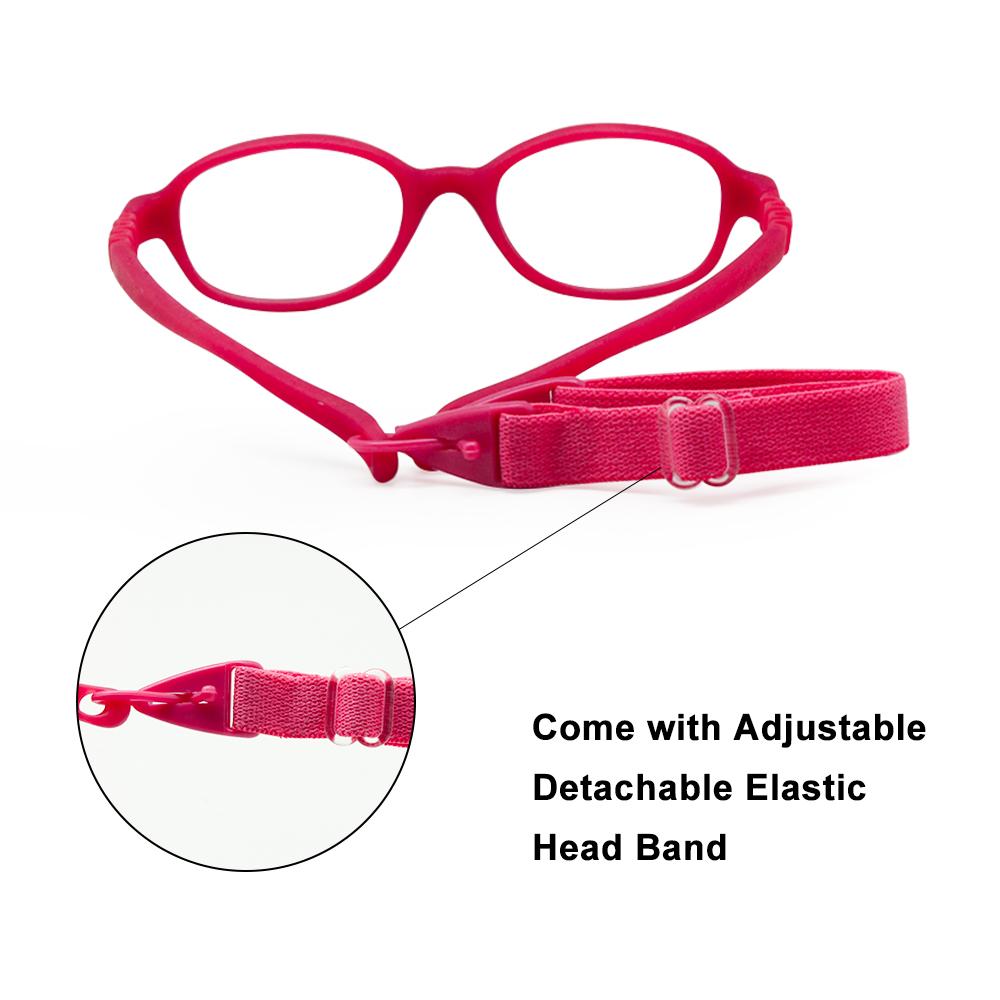 Oprawki do okularów dla dzieci Rozmiar 41 Mira Elastyczne Bezśrubowe Jednoczęściowe Optyczne Okulary dla Niemowląt ze Sznurkiem Okulary dla Dzieci Chłopcy Dziewczynki