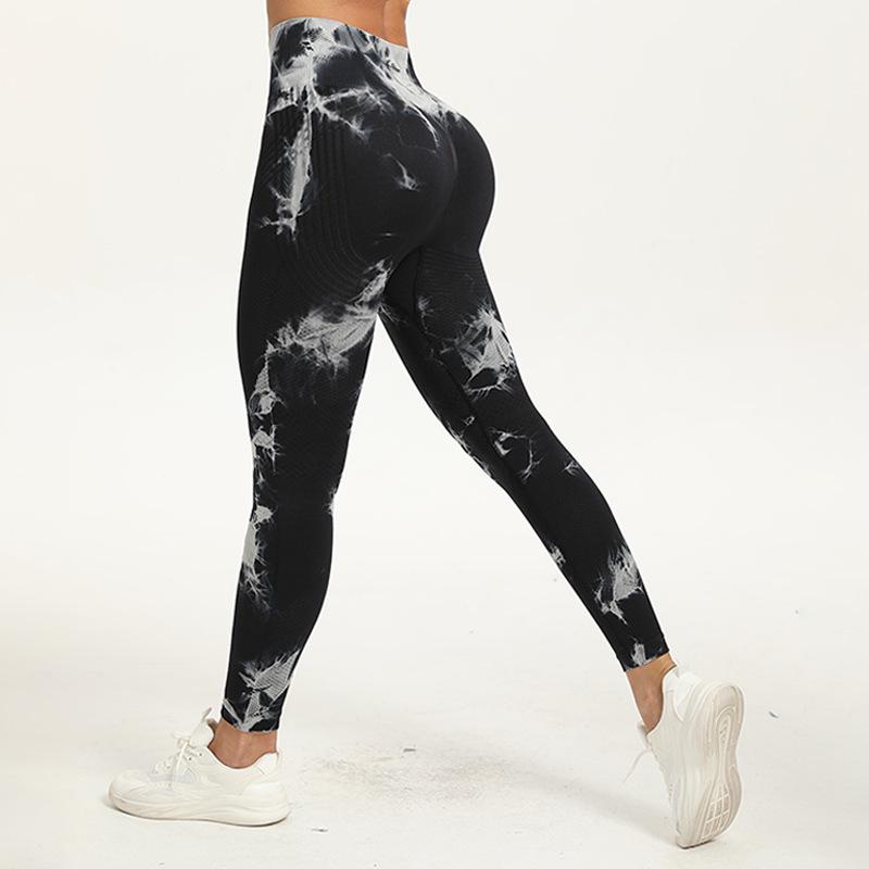Seamless High-Waist Peach Lift Yoga Pants with Tummy Control