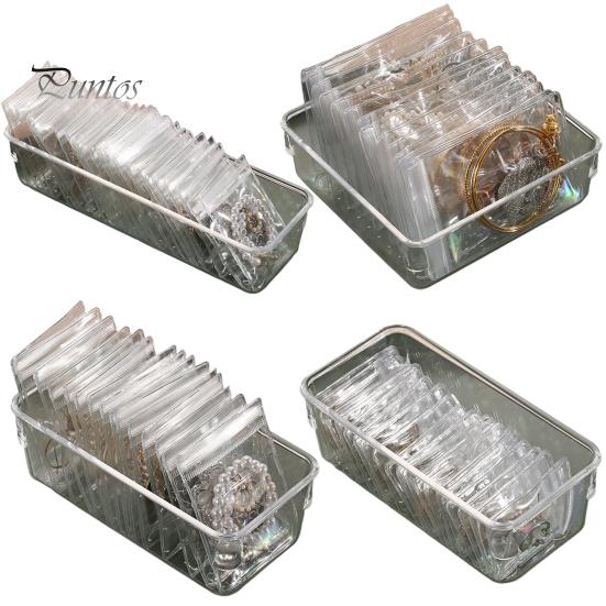 1 sada stolního organizéru Antioxidace Velkokapacitní PS náhrdelník Náramek Ring Úložná krabička s uzavřeným sáčkem Potřeby do ložnice